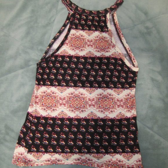 Mudd Mosaic Stripe Halter Top - Picture 3 of 5